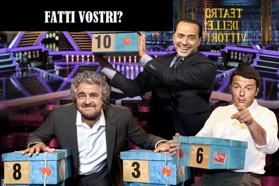 Renzi, Grillo e Berlusconi