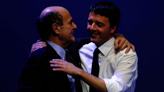 Pierluigi Bersani e Matteo Renzi