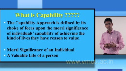 Capability Approach