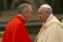 Cardinale Parolin e Papa Francesco