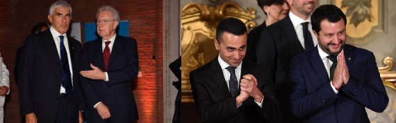 Casini, Monti, Di Maio e Salvini