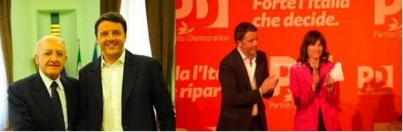De Luca, Renzi, Paita