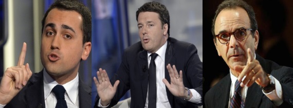 Di Maio, Renzi e Parisi