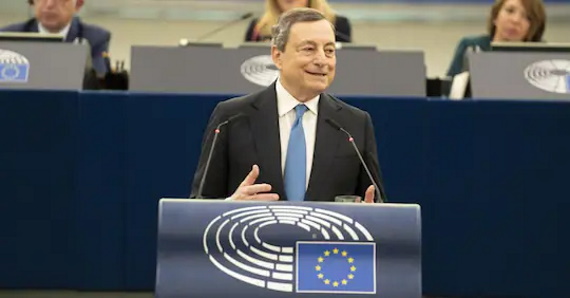 Draghi a Strasburgo