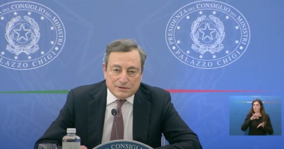 Draghi conf stampa