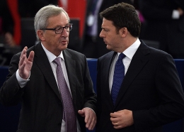 Jean-Claude Juncker e Matteo Renzi