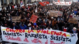 Manifestazione antirazzista Milano