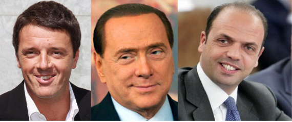 Renzi Berlusconi e Alfano