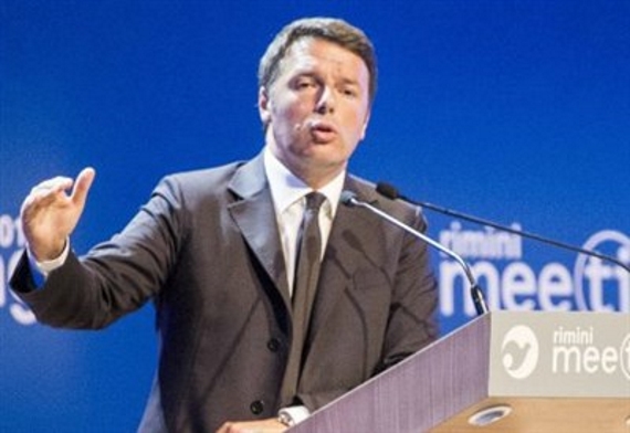 Matteo Renzi al meeting di Rimini