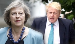 Theresa May e Boris Johnson
