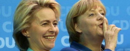 Ursula Von Der Leyen e Angela Merkel